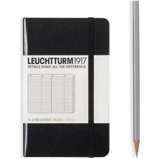 Leuchtturm1917 A6 Zwart Adresboekje