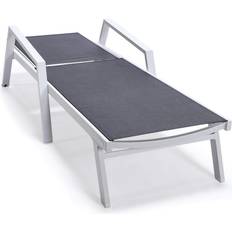 Leisuremod Marlin Patio Chaise Lounge