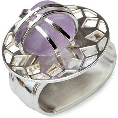 Purple Napkin Rings Amethyst 4-Piece Set Napkin Ring