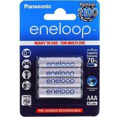 Panasonic eneloop aaa microakku 750mah nimh 4er pack 4x 1,2v 750mah nimh weiß Weiß