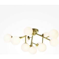 Maytoni Loftlampe Dallas 12 Lyskilder Guldfarvet/Hvid