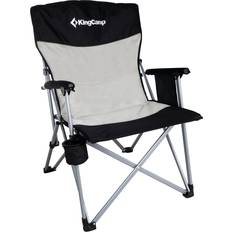 Camping & Outdoor KingCamp Folding Director's Chair With Side Pocket Black/Gray