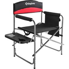 Camping & Outdoor KingCamp Regie Stuhl XL Director Camping Falt Klapp Sessel Armlehne Tisch 180 kg