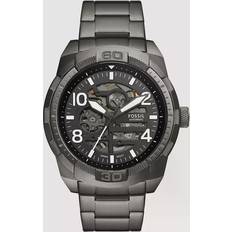 Fossil Bronson Stainless Steel Black Skeleton Watch