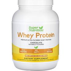 Super Nutrition, Grass-Fed Whey Protein Powder, Chocolate, 908