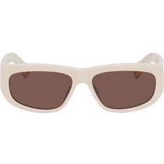 Jacquemus Off-White 'Les Lunettes Pilota' CREAM/ YELLOW GOLD