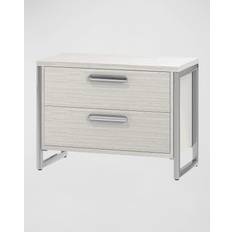 Metal Bedside Tables Bernhardt Stratum Large 2-Drawer Bedside Table