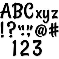 Black DIY Creative Teaching Press Stylish 4' Designer Letters Black 235 Per Pack 3 Packs CTP8573-3