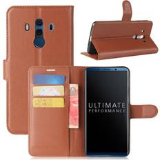 Huawei Mate 10 Pro Nahkakotelo Ruskea Brown