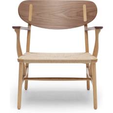 Carl Hansen & Søn CH22 Ek Valnöt Natur Fåtöljer Loungestol