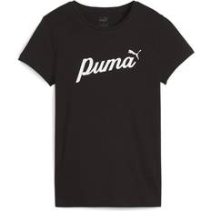 Puma Unisex T-skjorter Puma Ess Script Damen schwarz