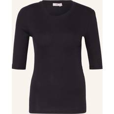 Crewneck Shotsleeve Cotton Modal T-shirt - Navy