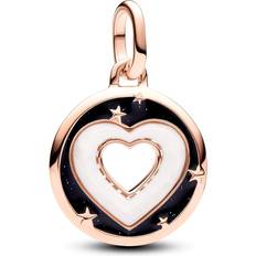 14k Charms & Anhänger Pandora 783080C01 Mini-Anhänger Herz Medaillon Roségoldfarben