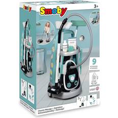 Suono Giocattoli per la Pulizia Smoby Cleaning Trolley + Vacuum Cleaner