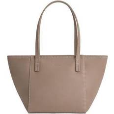 BY FAR Casual Taupe Læder Tote Taske - Beige