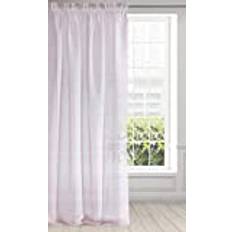 Smooth Etamine Ruffle Tape Curtains Pink W55 x L106
