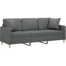 vidaXL Costa 3 Plazas Con Cojines 180 cm Sofá Sofá 2 Plazas