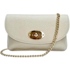 Twist Lock Crossbody Bags Apatchy London The Mila Crossbody Bag - Stone