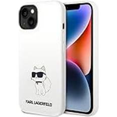 Karl Lagerfeld KLHCP14MSNCHBCH Hülle für iPhone 14 Plus 6,7" hardcase Weiß Silic