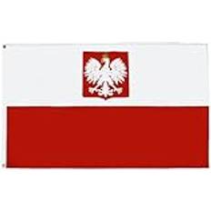 Poland with Eagle Flag 2 x 3 cm
