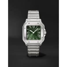 Cartier Santos de Automatic 35.1mm Interchangeable and Alligator Watch, Ref. No. CRWSSA0061 Men Green