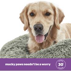 Silentnight Sage Calming Donut Pet Bed Round Soft Doghnout