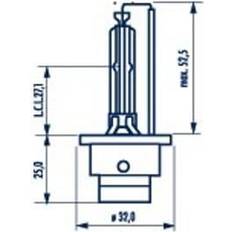 Feux de véhicule Narva 840423000 Ampoule Projecteur D4S 42V 35W Xénon TOYOTA Auris 5 Portes