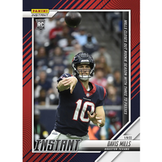 Sports Fan Apparel Panini America Davis Mills Houston Texans Parallel Instant NFL Week 18 Mills Closes Out Rookie Season with 3-Touchdown Passes Single Trading Card - Limited Edition of 99