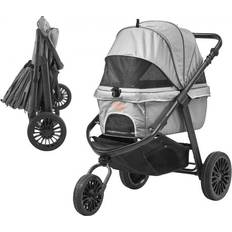 VEVOR 3 PU Wheels Dog Stroller with Brakes