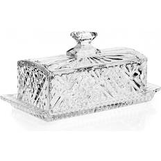 Butter Dishes on sale Godinger Dublin Crystal Covered Butter Dish