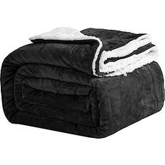 Good Nite Good Nite Bed Sherpa Fleece Blankets Black