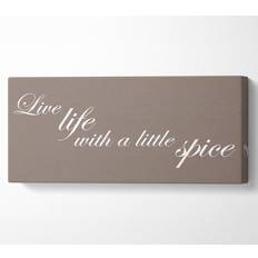 Live Life with Little Spice Multicolored Framed Art 162.5x71cm