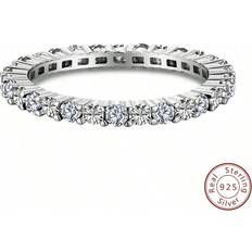 Shein PC Elegant Luxury Ring Ladies Jewelry S925 Silver Promise Ring Eternity Ring Fine Ladies Jewelery Gift