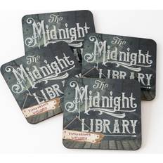 WHIBOS The Midnight Library- TRESPASSERS WELCOME Set Coaster 4pcs