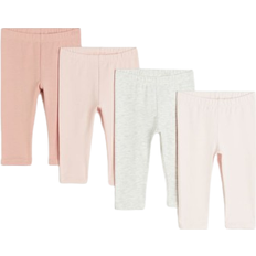 Babies - Leggings Trousers Children's Clothing H&M Leggings in Cotton Jersey - Pink/Light Pink