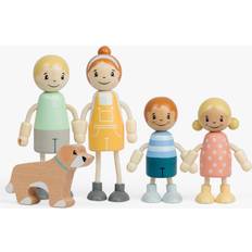 John Lewis Odney Wooden Doll's House Family Set