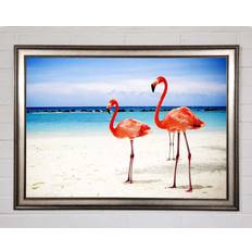 17 Stories Flamingo Matte Black Bild 29.7x42cm