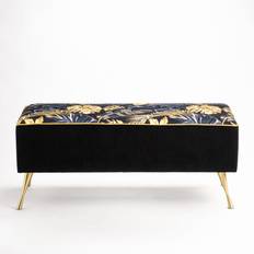 Mercer41 Lokey Upholstered Black/God Aufbewahrungskommode 150x40cm