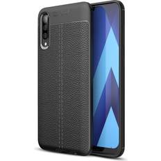 Samsung Galaxy A50 litchi etui Sort