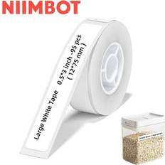 Niimbot D11 Etikettmaker Tape Adapted Label Print Paper Standard Labeling Tape Pure Color vit, Stor