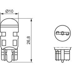 Bosch W5W LED Retrofit Lampadine Auto 12 V 1 W W2.1x9.5d