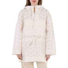 Moncler Jakker Moncler Broderie Anglaise Cape Jakke - Hvid