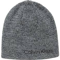 Calvin Klein Beanies Calvin Klein Men's 2-In-1 Reversible Marled Beanie Black