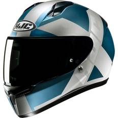 HJC C10 Tez Helm, weiss-türkis-blau, Größe