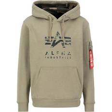 Alpha Industries Unisex Clothing Alpha Industries Hoodie Camo TPU oliv