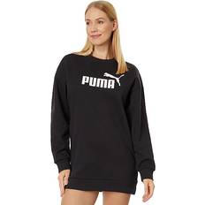 Puma Women Dresses Puma Essentials Crew Fleece Dress Black Women's Clothing Black