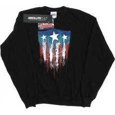 Multifargete Gensere Marvel Damen/Damen Captain America Flag Shield Sweatshirt