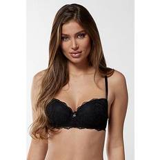 Boux Avenue Leah Balconette Bra Black, Black, 36Dd, Women