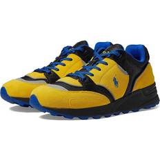 Polo Ralph Lauren Men's Trackster Sneaker Black/yellow/royal