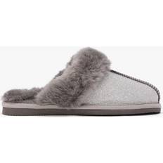 Silver Slippers Daniel DANIEL Soglit Silver Sheepskin Slippers 38, Colour: Silver Metal